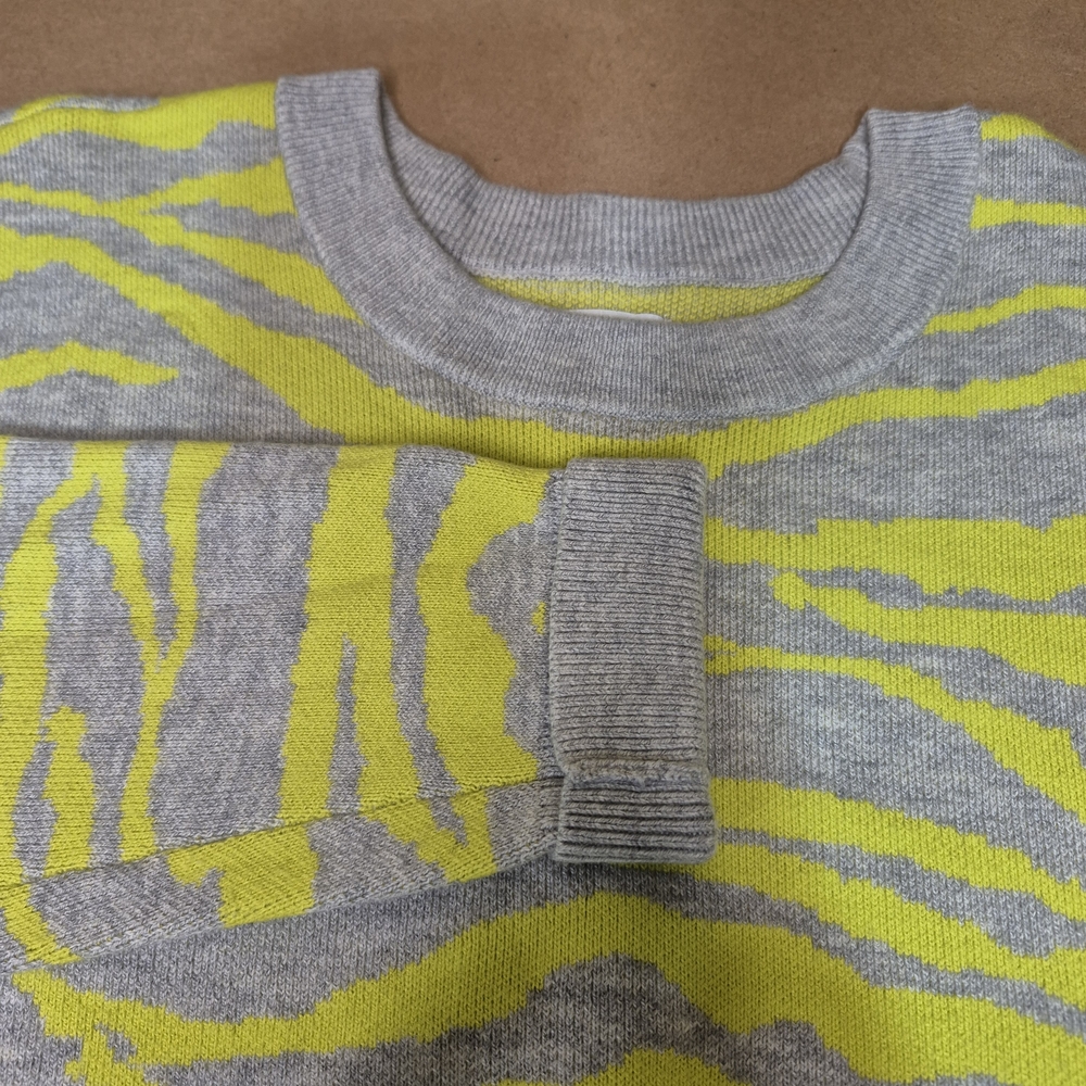 Daily Ritual Zebra Pattern Crew Neck Sweater 2802/108